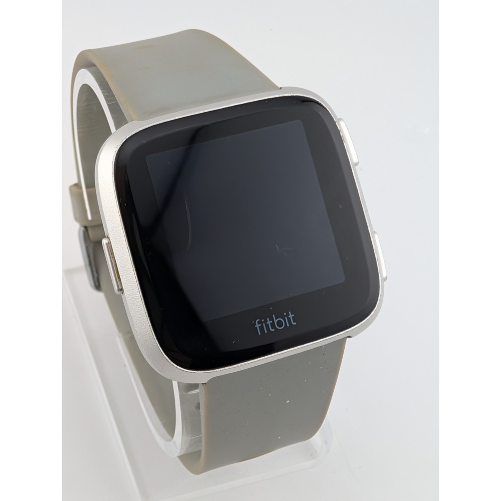 Fitbit Versa Smartwatch FB504 Rose Gold Gray Small Band w/ Charger- Working